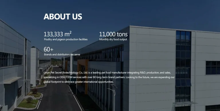 Pet Secret pet food manufacturing facility and OEM production overview