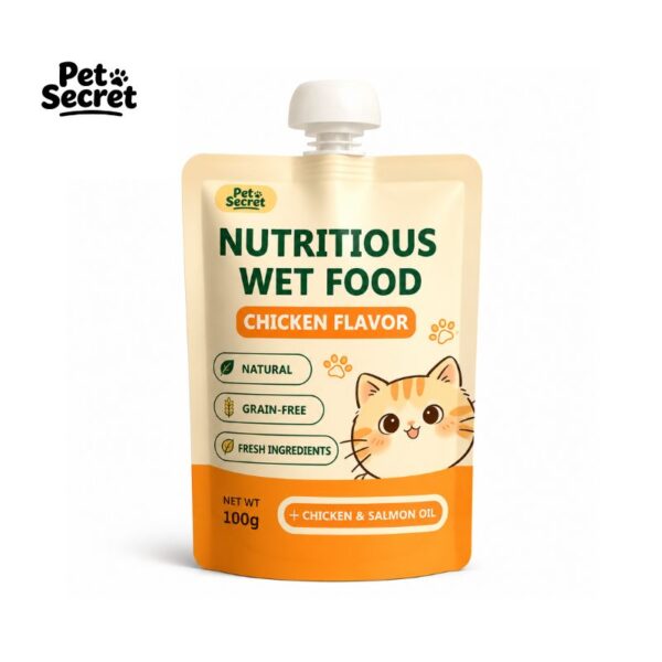 Private label wet cat food pouch