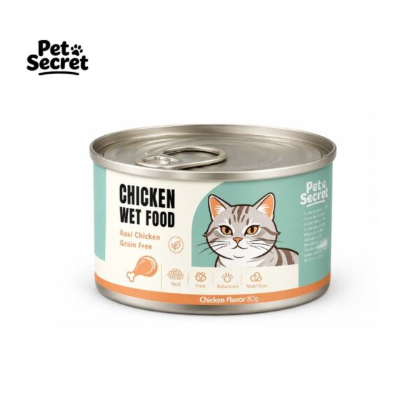 Private label canned wet cat food