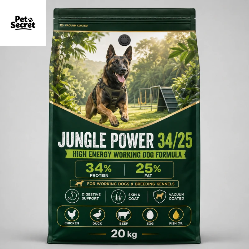 Jungle Power 34/25 high energy working dog food 20kg OEM formula